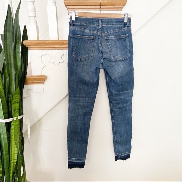 DL1961 Margaux Instasculpt Ankle Skinny Raw Hem Blue Jeans Size 24 - Picture 6 of 8